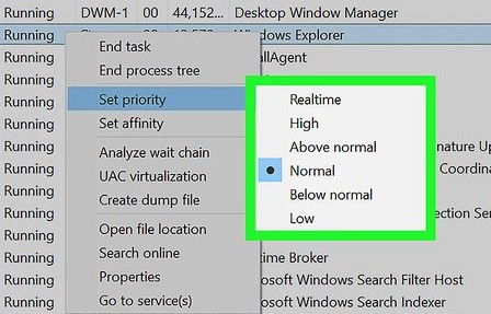 7. Process Priorities and Task Manager: